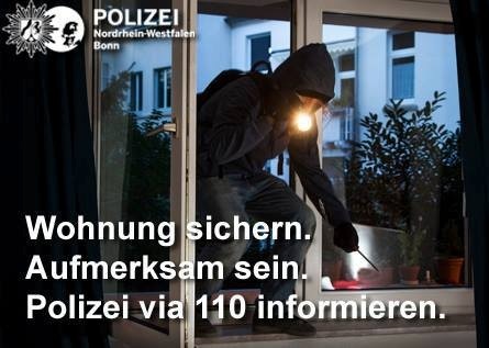 POL-BN: Bonn-Vilich/-Schwarzrheindorf: Kriminalpolizei ermittelt nach Wohnungseinbrüchen