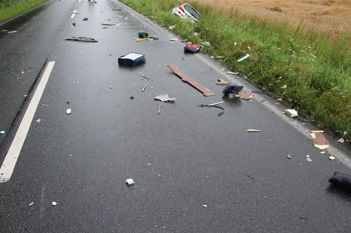 POL-COE: Senden, B235/ Sieben Verletzte bei Unfall