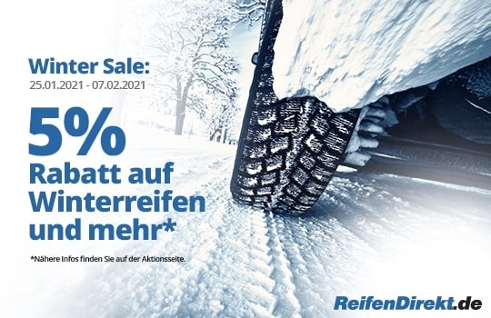 Jetzt eiskalt sparen: Winter Sale bei ReifenDirekt.de