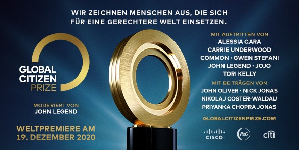 Global Citizen Prize 2020 / Sir Elton John, Ursula von der Leyen, Warren Buffett u.v.m. gehören zu den Gewinnern des Global Citizen Prize 2020