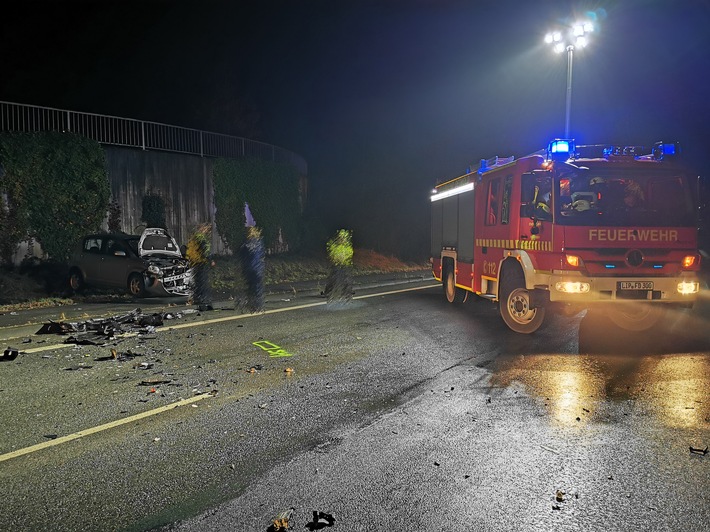 FW-DT: Zwei schwere Verkehrsunfälle