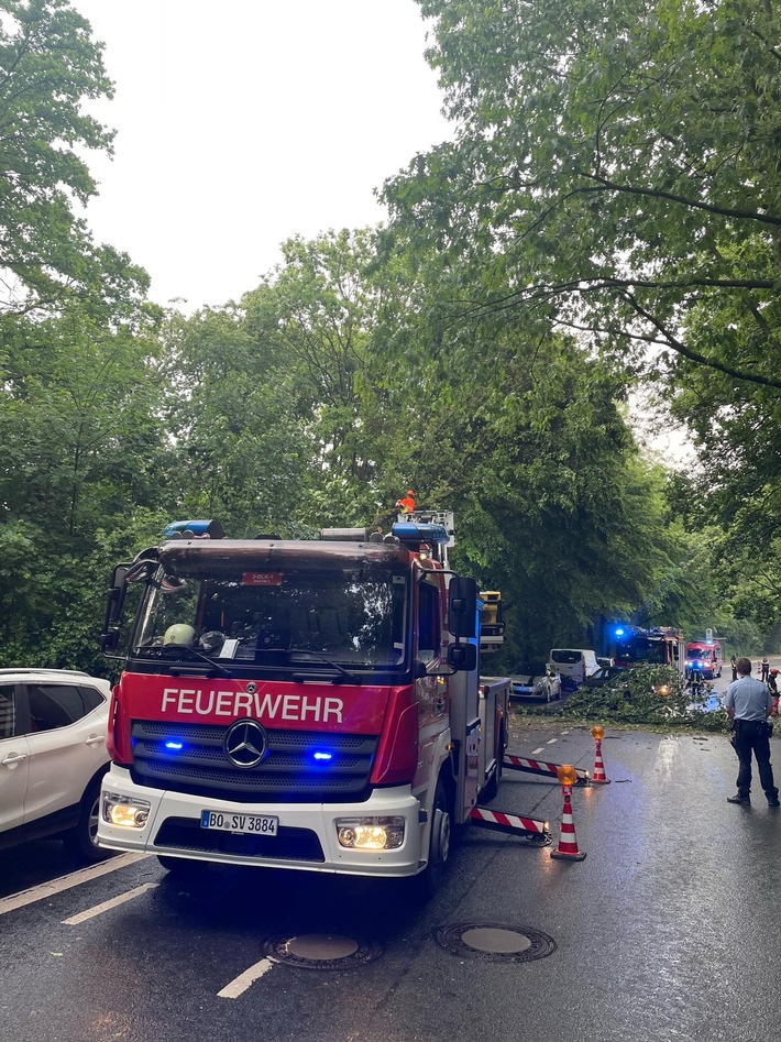 FW-BO: Mehrere unwetterbedingte Einsätze im Bochumer Stadtgebiet am 16.05.2022