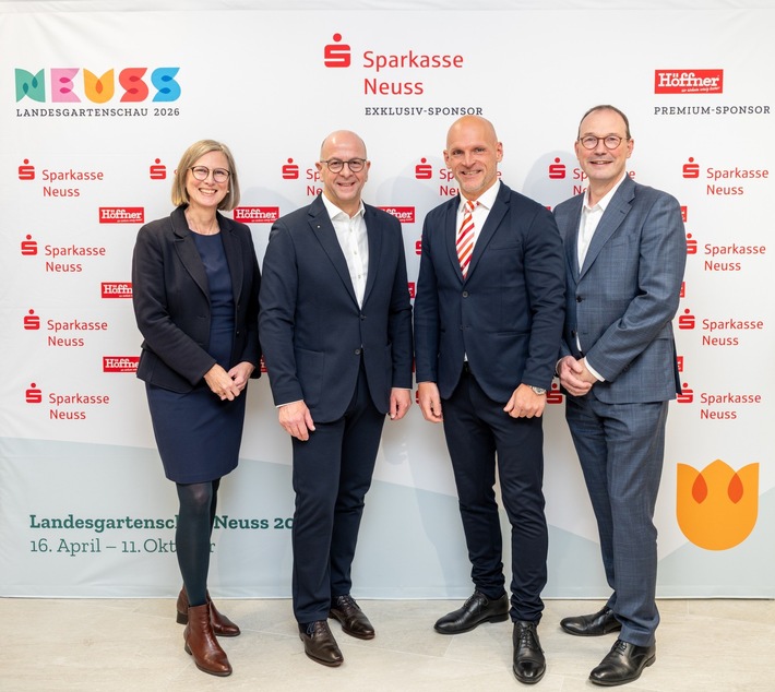Sparkasse Neuss und Möbel Höffner erste Sponsoren der Landesgartenschau Neuss 2026