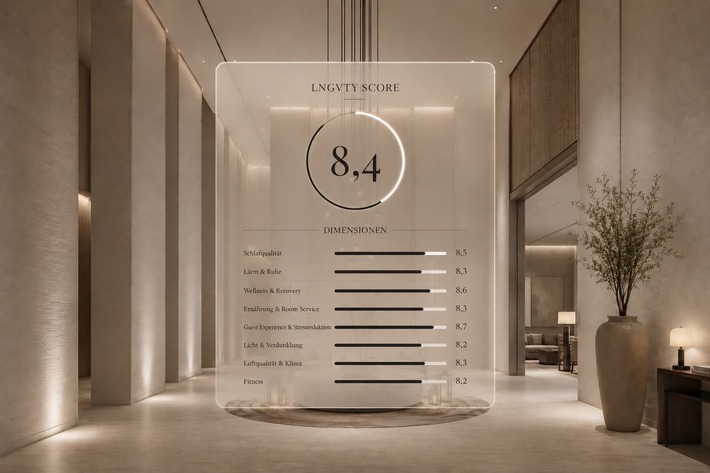 Scoring statt Sterne: LNGVTY misst erstmals Longevity-Aspekte in Hotels / Start-up prüft und bewertet Faktoren wie tatsächliche Schlafqualität, nutzbare Sportmöglichkeiten oder Verpflegungsoptionen