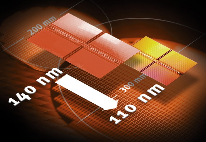 Durchbruch: Infineon produziert den weltweit kleinsten 256-Mbit-DRAM-Speicherchip
