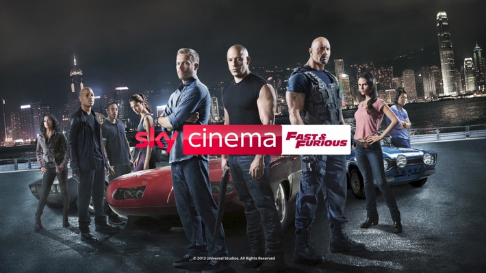 Alle acht bisherigen &quot;Fast &amp; Furious&quot;-Filme rund um die Uhr auf Sky Cinema Fast &amp; Furious und mit Sky Ticket