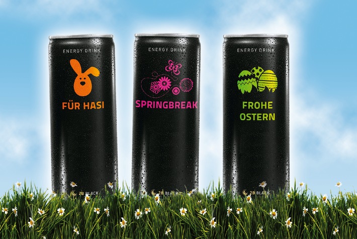 "Frohe Ostern! Originelle Geschenke mit Energy Drink 28 BLACK" / Mit www.your28black.com wird Ostern ganz persönlich (FOTO)