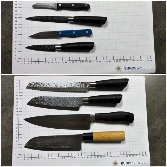 BPOL NRW: Acht Messer im Rucksack mitgeführt - Bundespolizei stellt alkoholisierten Mann im Dortmunder Hauptbahnhof