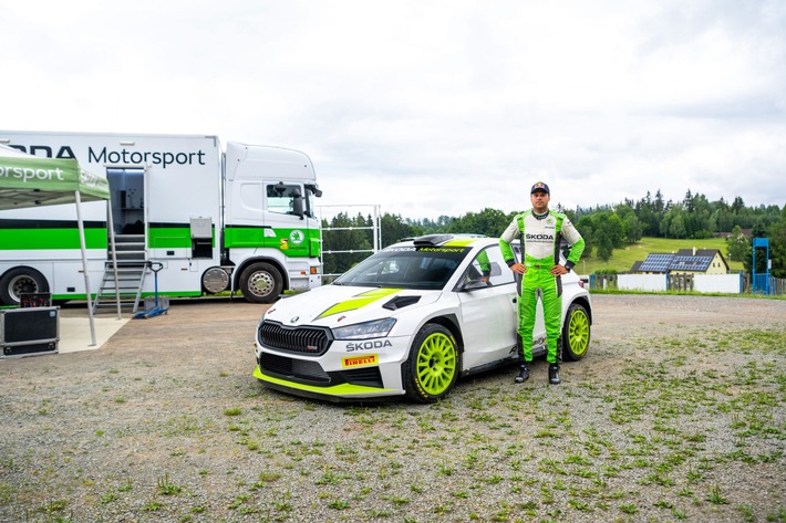 Bohemia Rally Mladá Boleslav: Debüt des ŠKODA FABIA RS Rally2 auf der Rallye-Piste