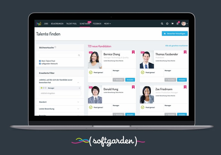 Der Job sucht sich die Kandidaten selbst / Mit dem softgarden Talent Network betritt der Recruitinganbieter softgarden Neuland jenseits der klassischen Pfade der Personalgewinnung