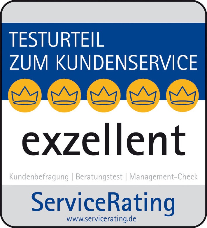 Top-Rating zur Servicequalität der DVAG: Deutsche Vermögensberatung mit der Gesamtnote &quot;exzellent&quot; im Kundenservice ausgezeichnet (mit Bild)