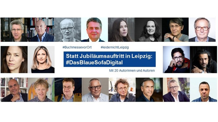 Statt Jubiläumsauftritt in Leipzig: #DasBlaueSofaDigital mit 20 Autorinnen und Autoren