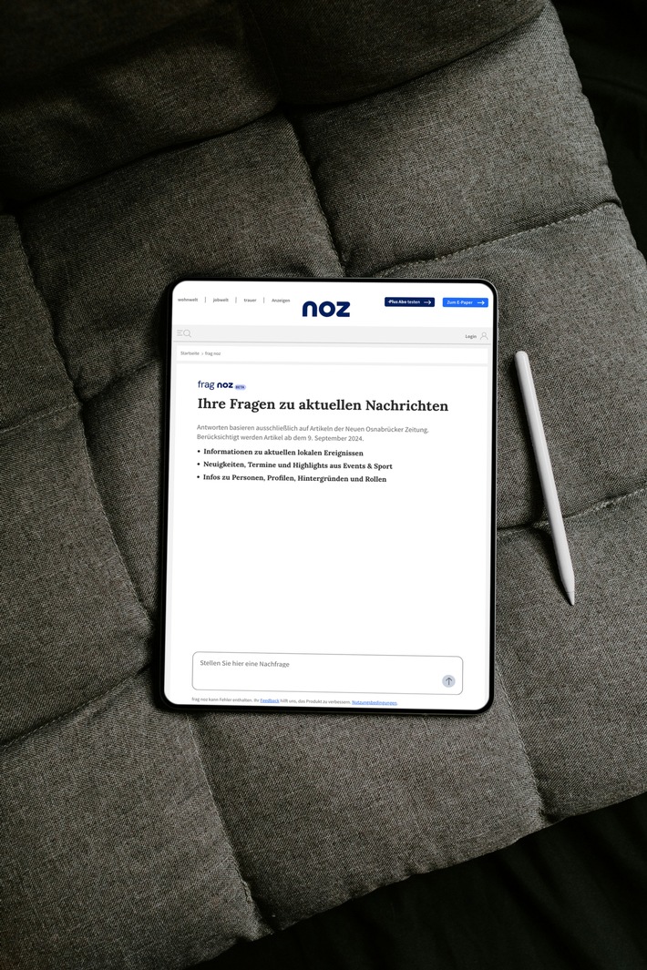 Nutzerorientierte Innovation: noz startet Beta-Phase von "frag noz" und teilt Entwicklungs-Insights auf Berlin Buzzwords