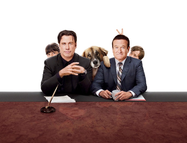 Überraschende Vaterfreuden: John Travolta und Robin Williams sind &quot;Old Dogs&quot; in SAT.1 (BILD)