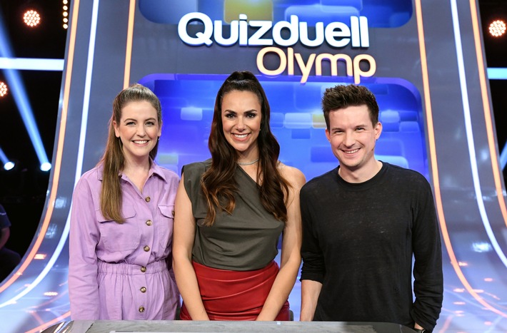 TV-Ehepaar gegen den "Quizduell-Olymp": Jennifer Sieglar und Tim Schreder bei Esther Sedlaczek / "Quizduell-Olymp" am Freitag, 1. März, 18:50 Uhr im Ersten