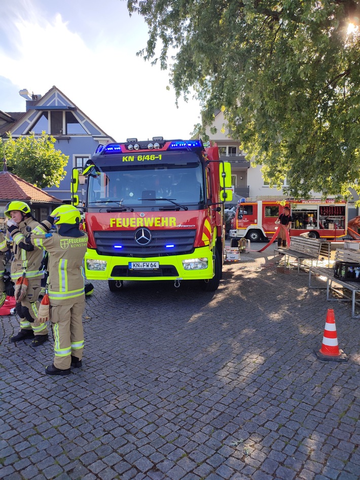 FW Konstanz: Brand auf Segelboot