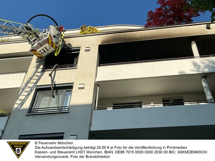 FW-M: Kinderzimmer komplett ausgebrannt (Schwabing-Freimann)