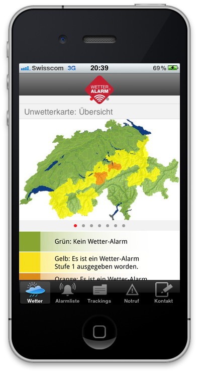 Allarme-Meteo, il servizio gratuito di allarme contro il maltempo, da oggi anche come app per iPhone