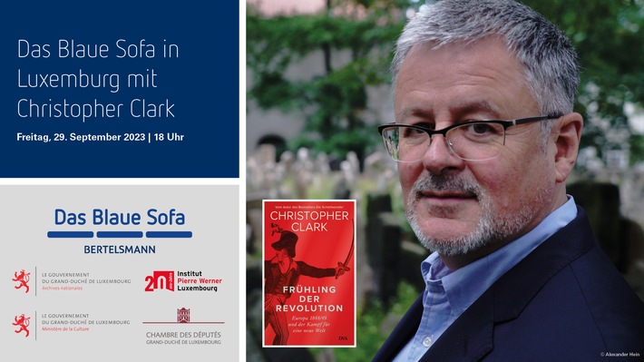 Bestseller-Autor und Historiker Christopher Clark auf dem Blauen Sofa in Luxemburg