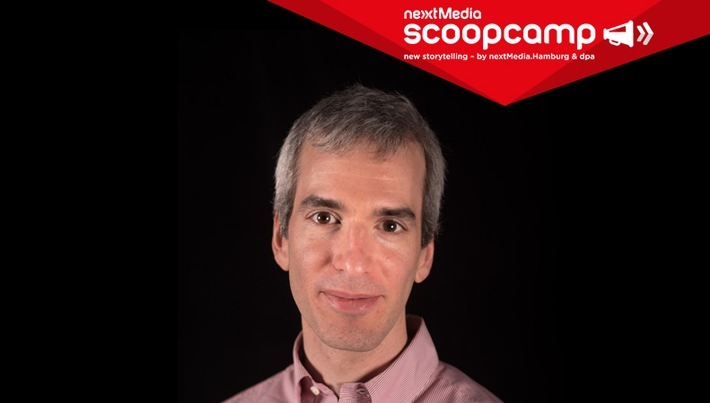 scoopcamp 2019: Jeremy Caplan (City University of New York) kommt nach Hamburg. Weiterer Text über ots und www.presseportal.de/nr/8218 / Die Verwendung dieses Bildes ist für redaktionelle Zwecke honorarfrei. Veröffentlichung bitte unter Quellenangabe: "obs/dpa Deutsche Presse-Agentur GmbH/scoopcamp/dpa"