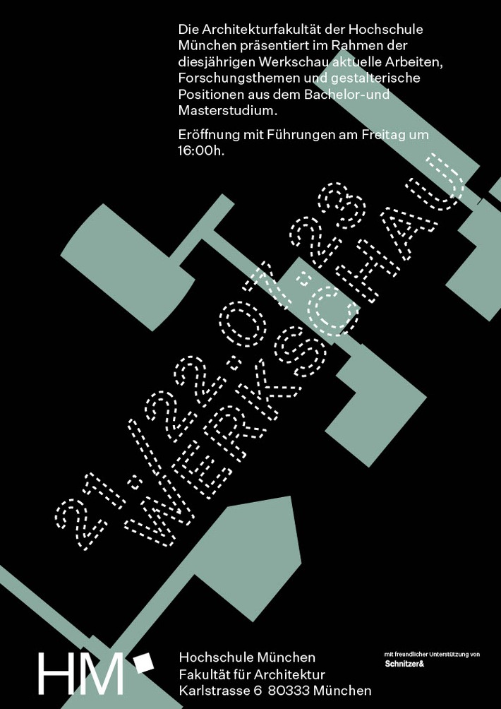 Presseeinladung: Werkschau, Fakultät für Architektur, 21. Juli 2023, 16.00 Uhr