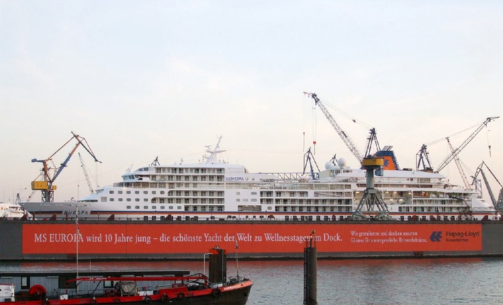 Wellnesstage für MS EUROPA: Zweiwöchiger Werftaufenthalt erfolgreich beendet
