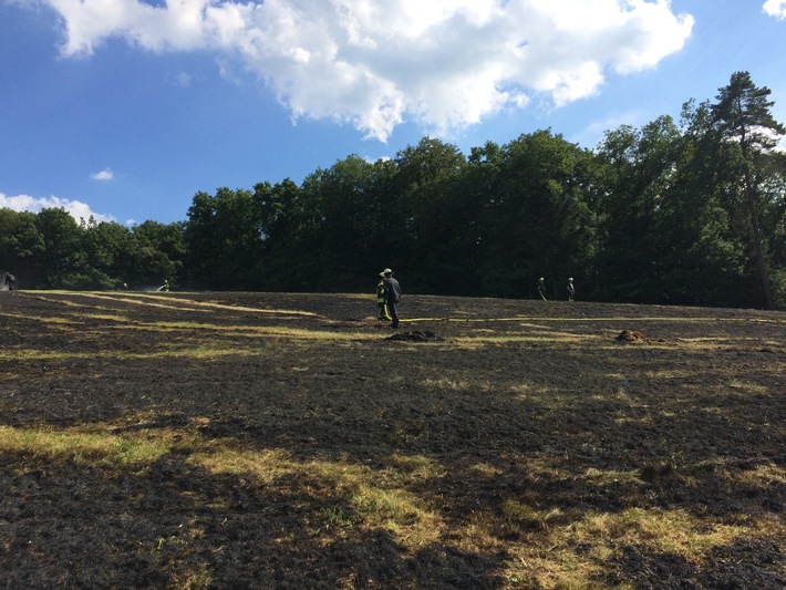 FW-OE: 10.000m² Grasfläche brannten in Attendorn-Wörmge