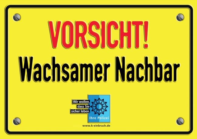 POL-VER: Polizei gibt Tipps zum Tag des Einbruchschutzes - Wachsame Nachbarschaft wirksamstes Mittel gegen Einbrecher