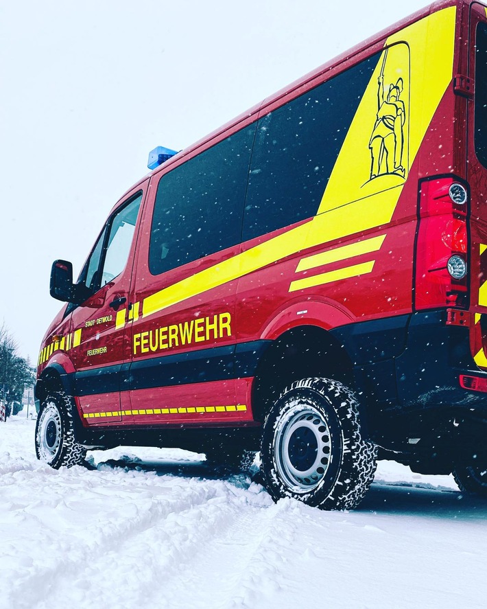 FW-DT: Wintereinbruch "Tristan" - Feuerwehr Detmold im Dauereinsatz