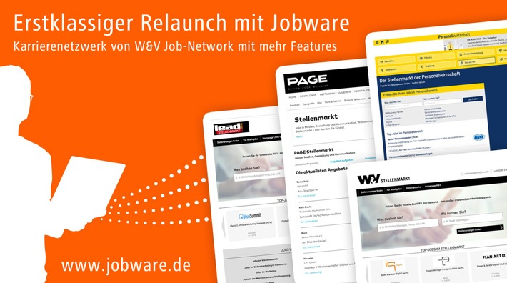 Stellenmarkt-Relaunch mit Jobware / Karrierenetzwerk von W&amp;V Job-Network mit mehr Features
