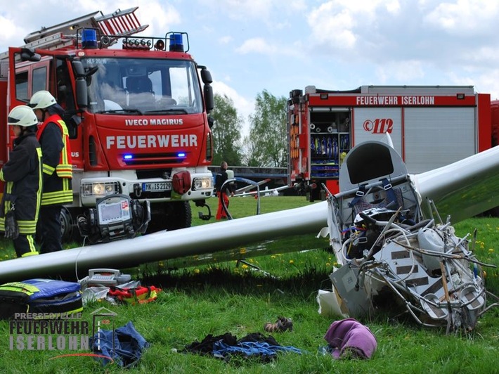 FW-MK: Segelfulgzeug abgestürzt