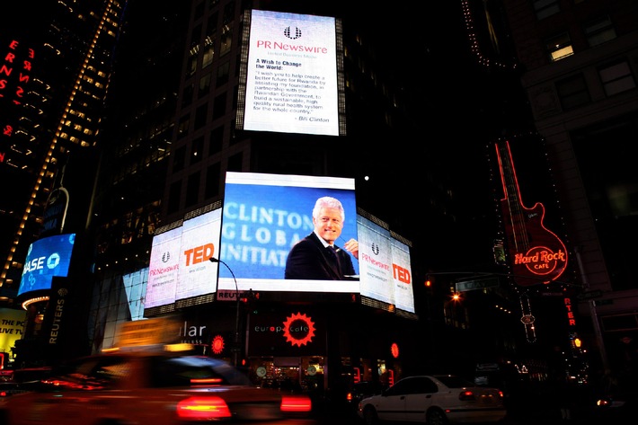 Schweizer PR-Bilder am Times Square in New York