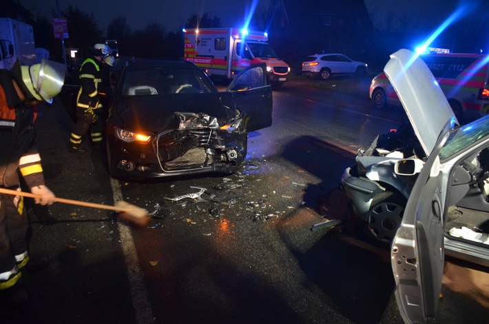 POL-STD: Drei Autoinsassen bei Unfall im Alten Land zum Teil schwer verletzt