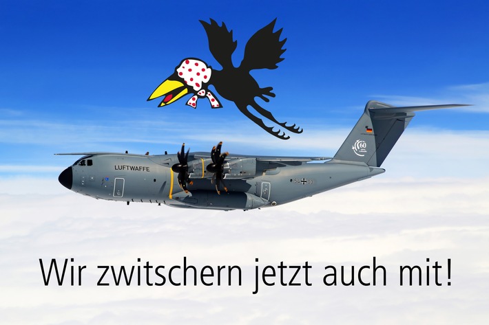 Luftwaffe jetzt auch am Twitter-Horizont