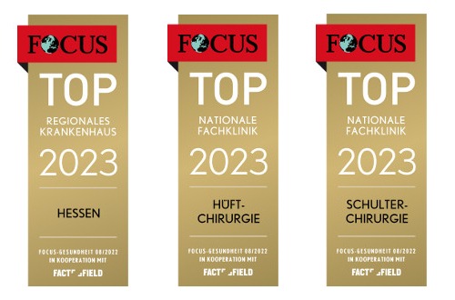 Pressemeldung: Focus Gesundheit kürt Schön Klinik Lorsch mit drei Auszeichnungen
