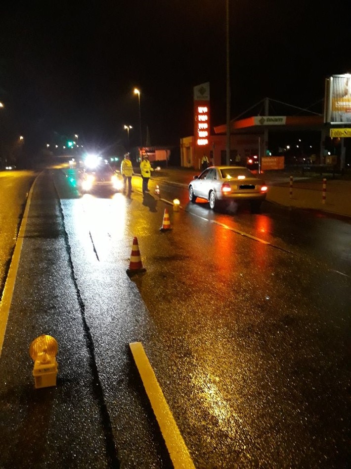 POL-FL: Flensburg- Verkehrskontrolle am Freitagabend - 170 kontrollierte Fahrzeuge