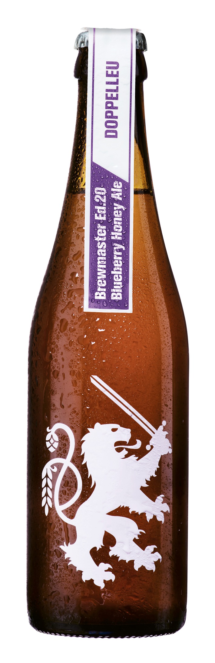 La Doppelleu Brewmaster Limited Ed.20 est haute en couleur: la Blueberry Honey Ale n&#039;est pas seulement un régal pour les yeux, mais aussi pour les papilles.
