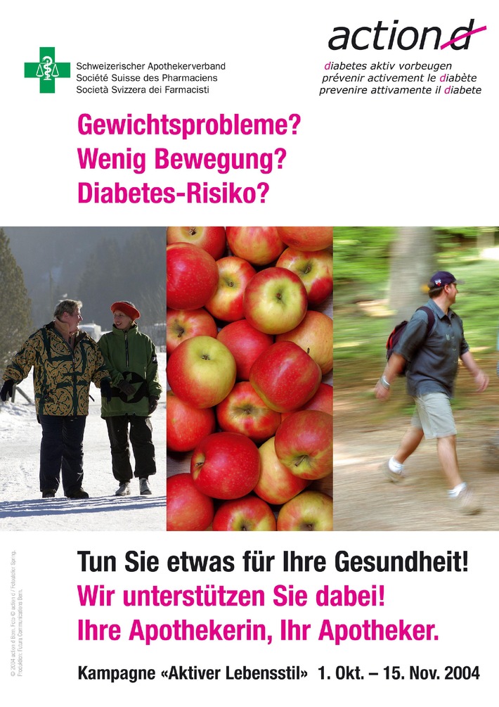 Schweizerischer Apothekerverband: Diabetes aktiv vorbeugen
