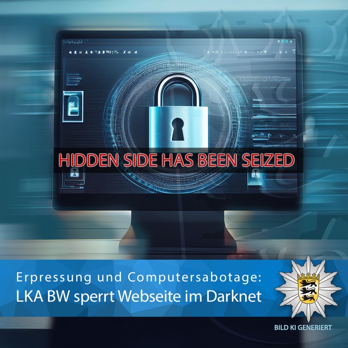 LKA-BW: Gemeinsame Pressemitteilung des Cybercrime-Zentrums und des Landeskriminalamts Baden-Württemberg: Leak-Seite einer Ransomwaregruppierung wird im Auftrag des Cybercrime-Zentrums durch LKA BW gesperrt