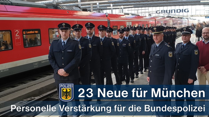 Bundespolizeidirektion München: 23 Neue für München: Bundespolizei erhält Verstärkung - Beamte vereidigt