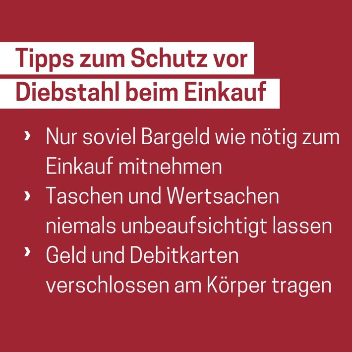 LPI-NDH: Diebstahl aus Handtasche beim Einkaufen