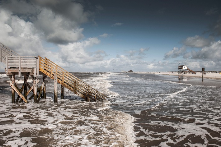 St. Peter-Ording: Gischt im Gesicht, Salz auf den Lippen