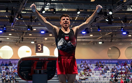 Silber für Luca Murabito im Kunstturnen Sprungfinal