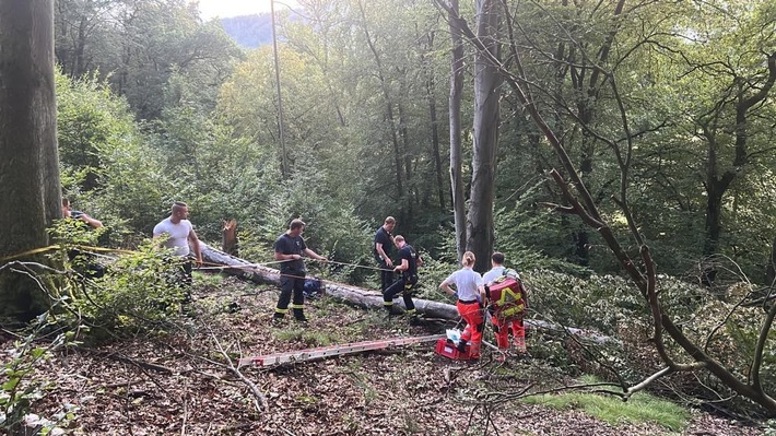 FW Hennef: Hilflose Person aus Brölbach gerettet - Durch Jugendfeuerwehr endeckt