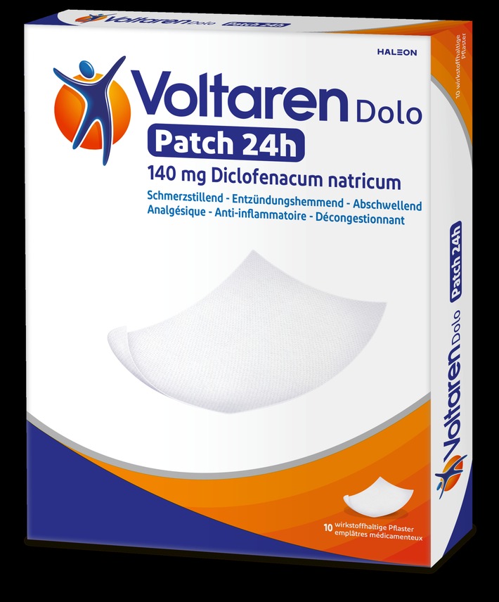 Haleon lanciert Voltaren Dolo Patch 24h in der Schweiz - langanhaltende, angenehme Schmerzlinderung für den Alltag