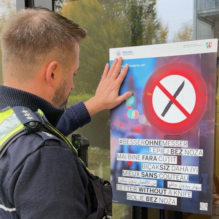 POL-DO: Bekämpfung der Messerkriminalität - Plakataktion als weiterer Baustein auch in Dortmund gestartet