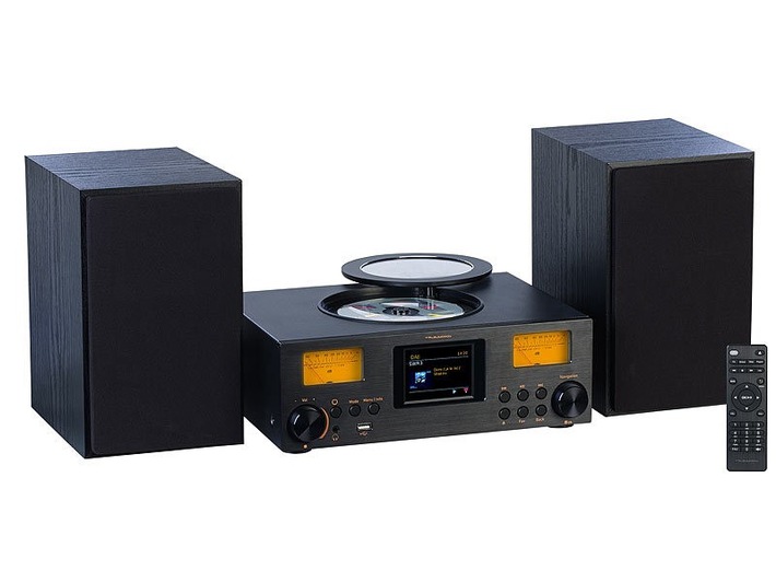 VR-Radio Micro-Stereoanlage IRS-580.mxi: Webradio, DAB+, CD, Bluetooth, App, 300 Watt, schwarz: Lieblingsmusik von nahezu jeder Audioquelle genießen