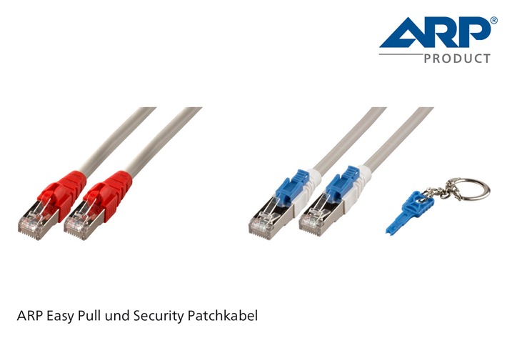 Komfort und Sicherheit mit den neuen ARP Kat. 6A Easy Pull und Security Patchkabeln (BILD)