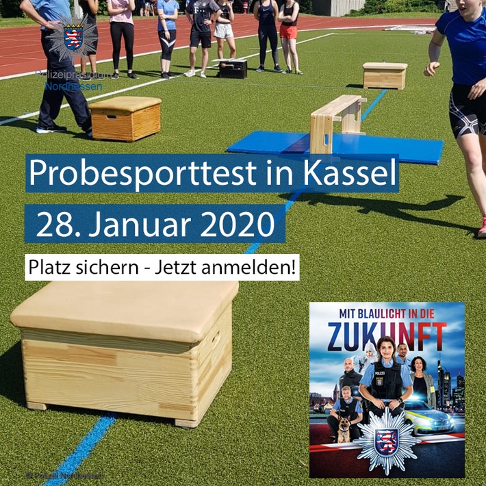 POL-KS: Polizei bietet Probesporttest am 28. Januar 2020 in Kassel an