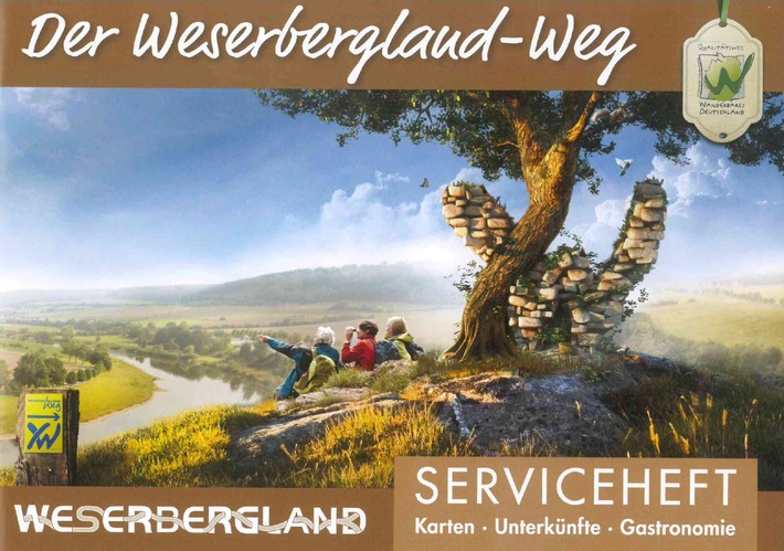 Kostenfreies Serviceheft für neuen Qualitätsweg im Weserbergland / Unterwegs auf dem Weserbergland-Weg in die &quot;Heimat des Wanderns&quot; (BILD)